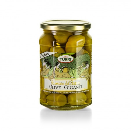 Store Italienske Oliven på glass